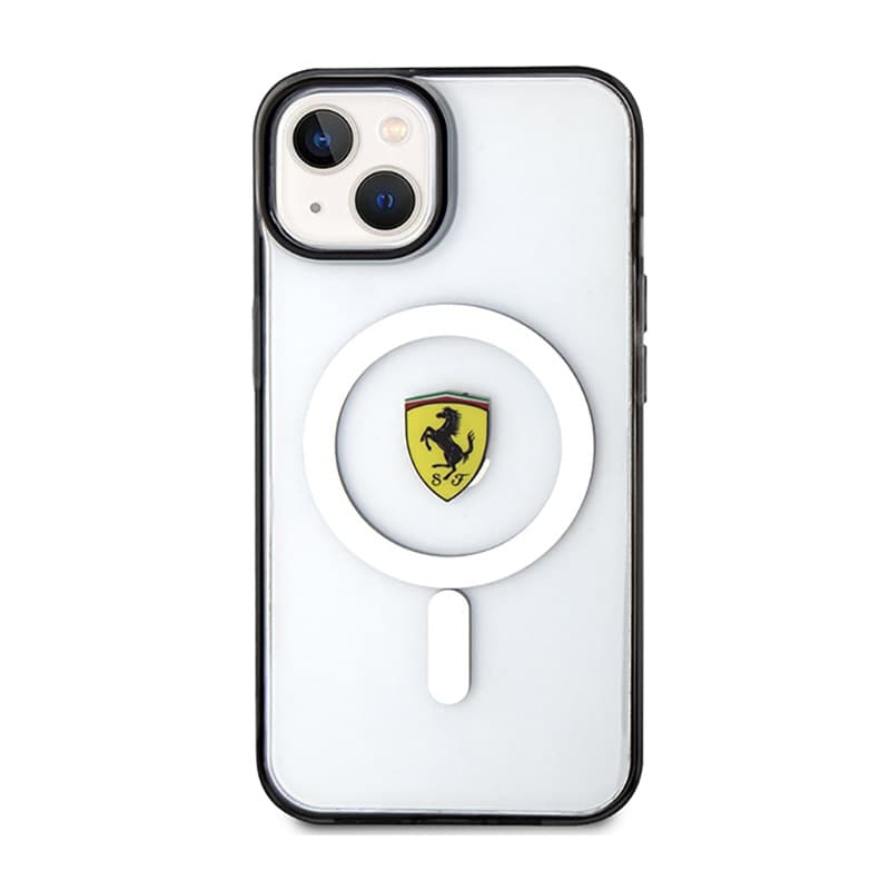 Ferrari Outline Magsafe - Case for iPhone 14 (Transparent) 3