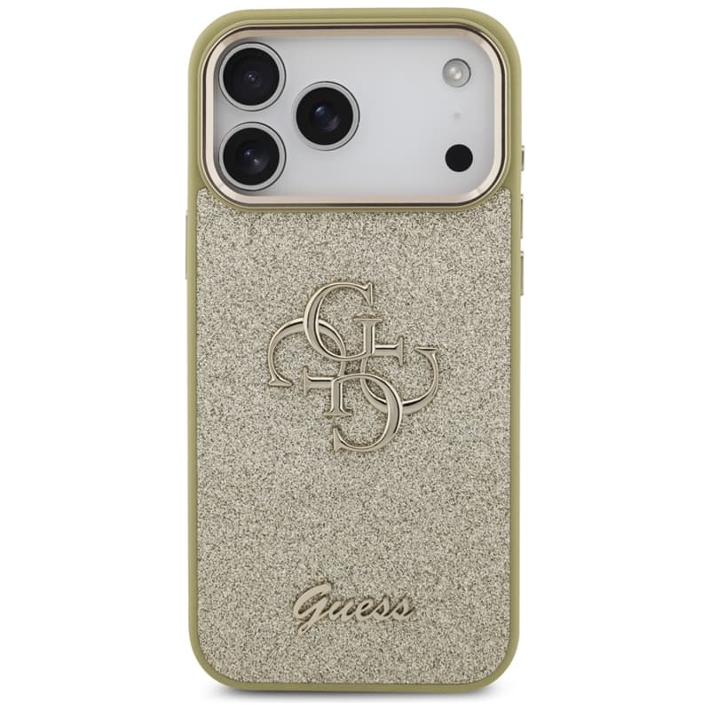 Guess Fixed Glitter Big 4G Metal Frame - Case iPhone 17 Pro Max (gold) 3
