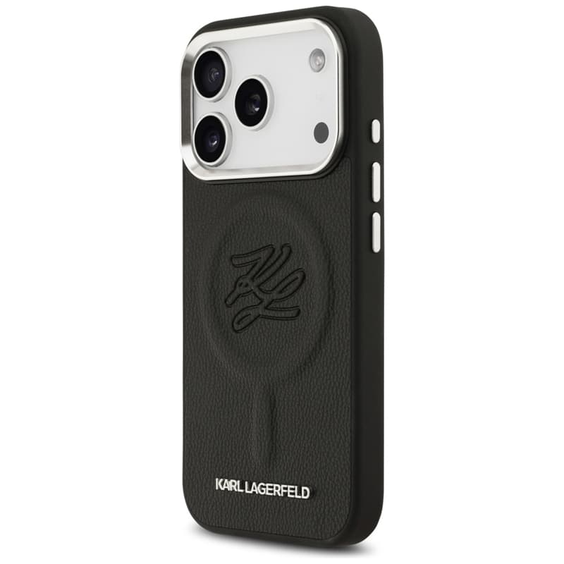 Karl Lagerfeld Initial & Metal Logo MagSafe - Case for iPhone 17 Pro Max (black) 2