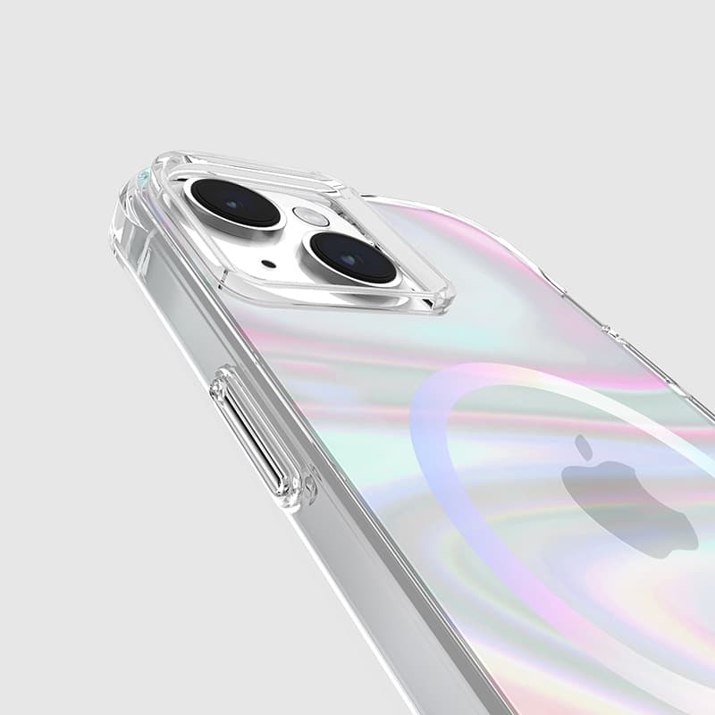 Case-Mate Soap Bubble MagSafe - Case for iPhone 15 / iPhone 14 / iPhone 13 (Iridescent) 6