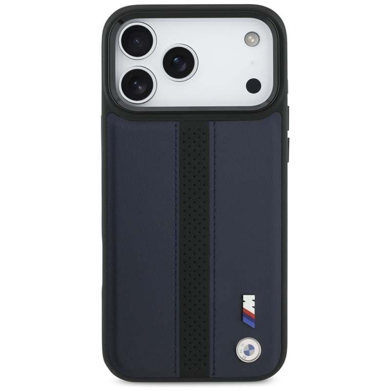 BMW M Perforated Stripe Logo MagSafe - iPhone 17 Pro Max Case (Navy Blue) 3