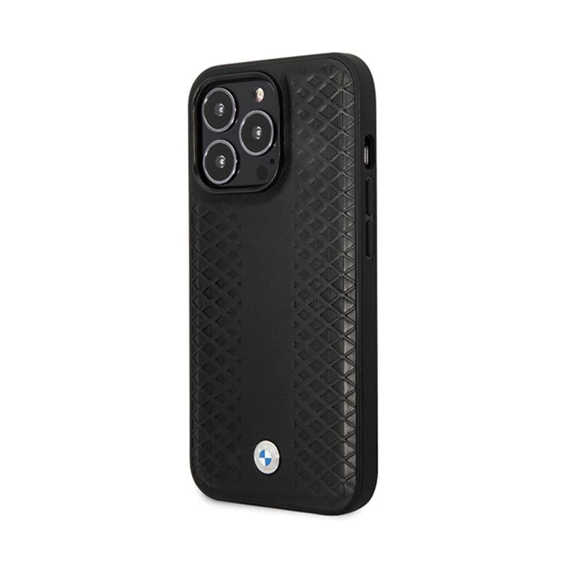 BMW Leather Diamond Pattern - Case for iPhone 14 Pro (Black) 2