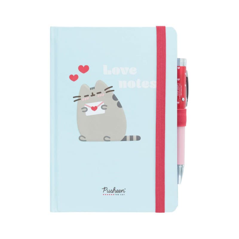 Pusheen - Notebook + pen flashlight from the Purrfect Love collection