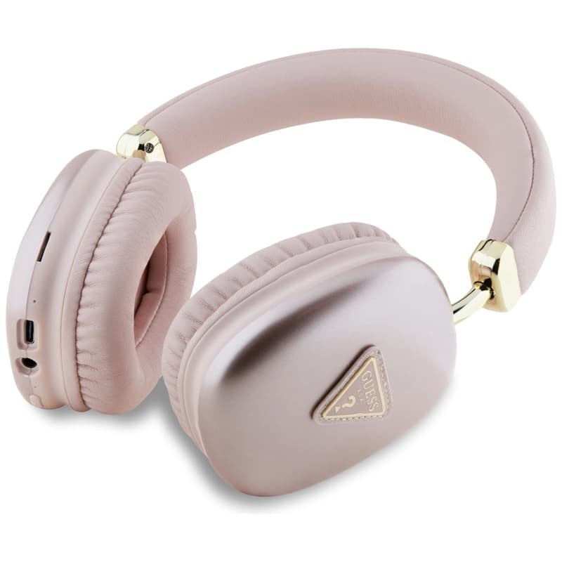 Guess Metallic Triangle Logo - Wireless Over-Ear Headphones Bluetooth V5.3 (pink) 2