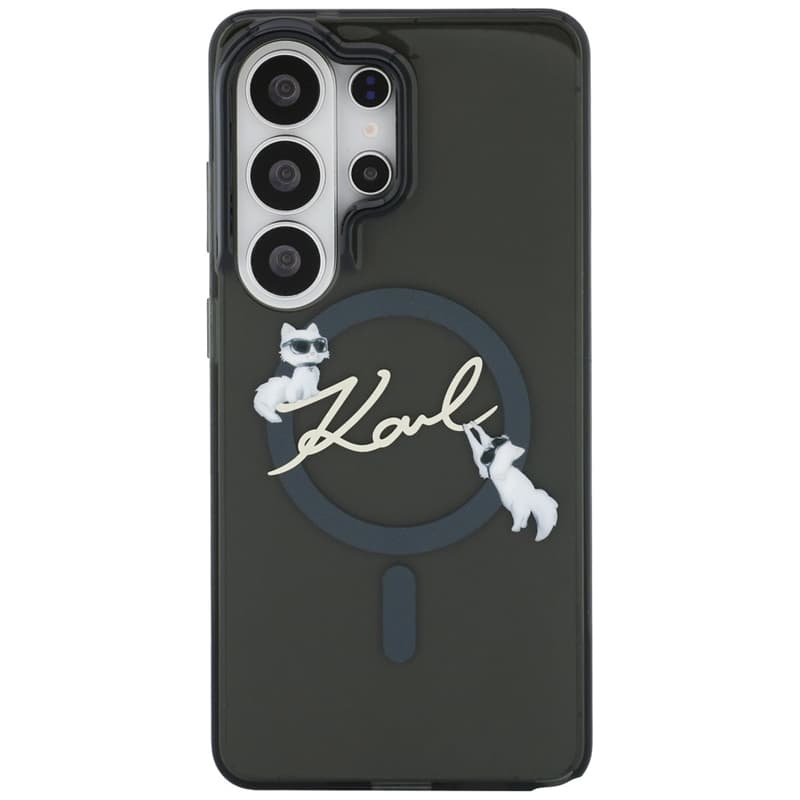 Karl Lagerfeld IML KC Script MagSafe - Samsung Galaxy S26 Ultra Case (Black) 3