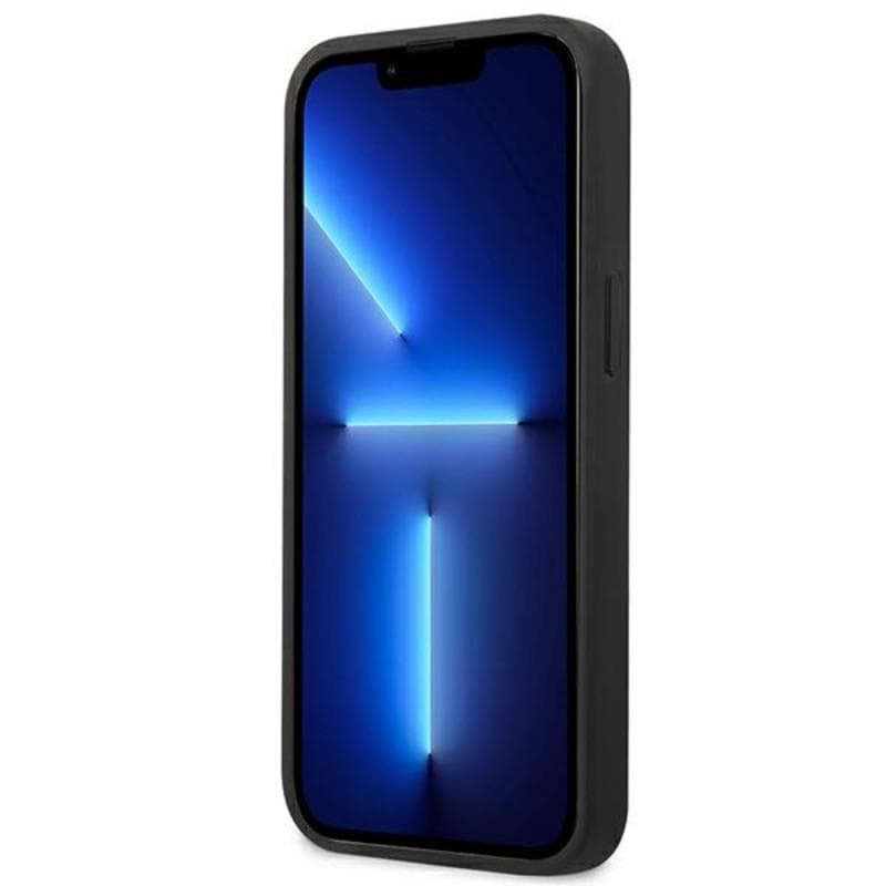 Guess Saffiano 4G Big Silver Logo - Case for iPhone 13 mini (Blue) 5
