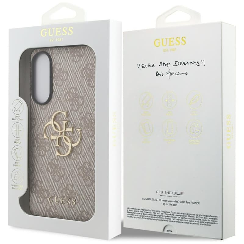Guess Big 4G Logo Classic Logo - Case for Samsung Galaxy S25 Edge (pink) 8