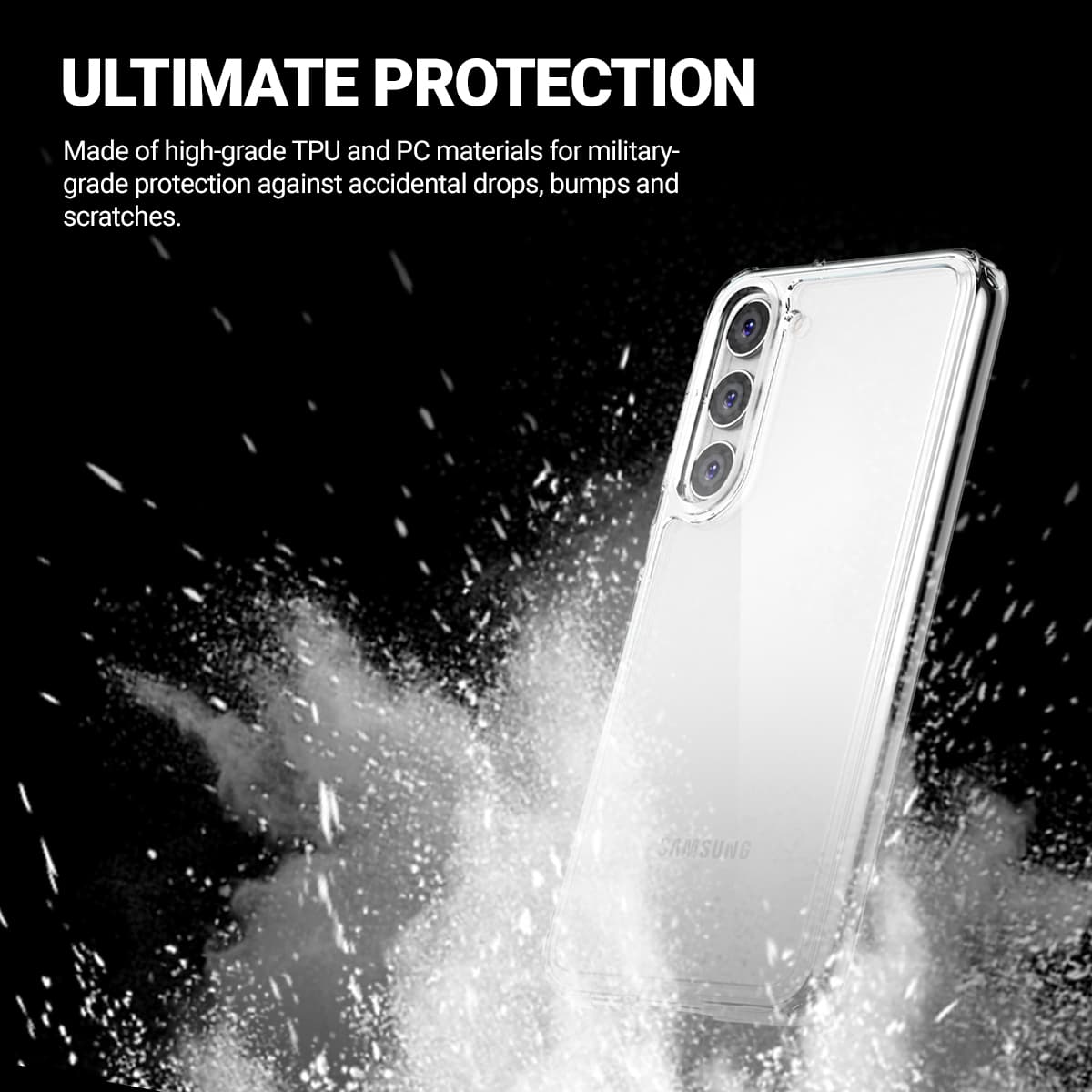 Crong Crystal Shield Cover - Samsung Galaxy S23 Case (Transparent) 2