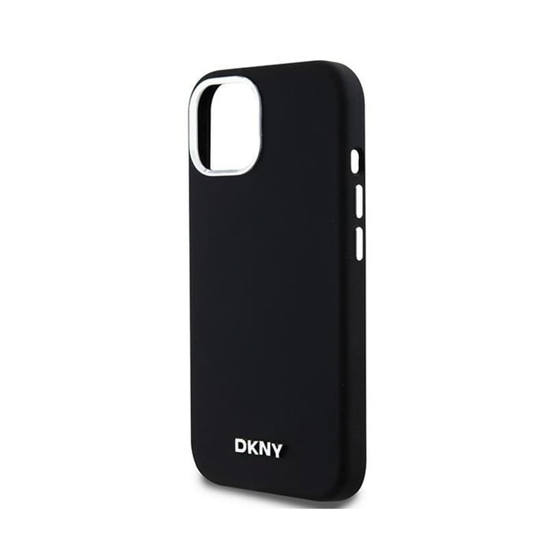 DKNY Liquid Silicone Small Metal Logo MagSafe - Case for iPhone 15 / 14 / 13 (black) 6