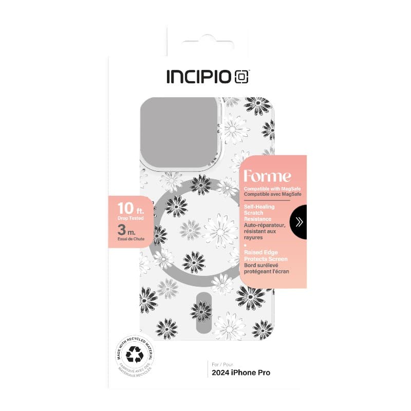 Incipio Forme MagSafe - Case iPhone 16 Pro (Ditzy Floral Silver) 4