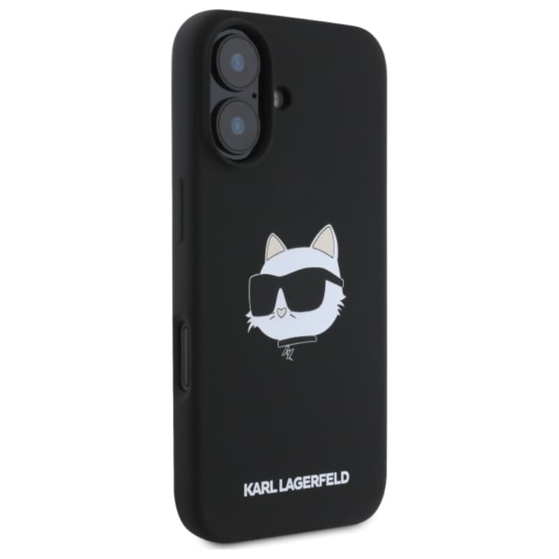 Karl Lagerfeld Silicone Choupette Head Print MagSafe - Case iPhone 16 (black) 4