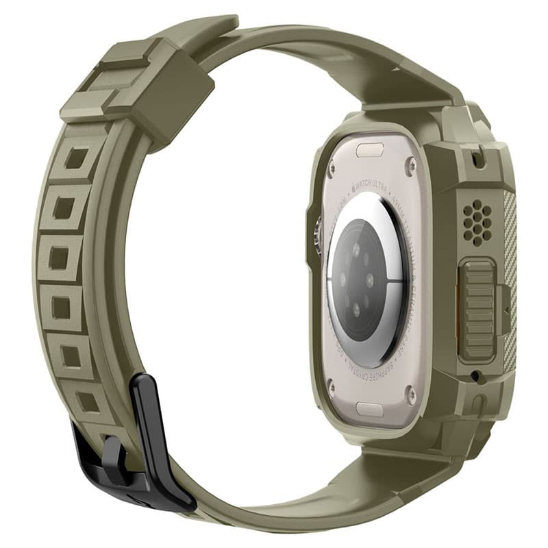 Spigen Rugged Armor Pro - Strap with case for Apple Watch Ultra 49 mm (Vintage Khaki) 8