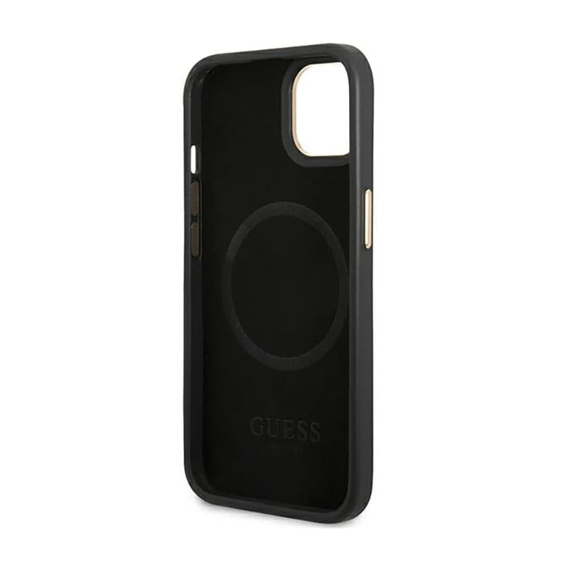 Guess 4G Logo Plate MagSafe - Case for iPhone 14 Plus (Black) 7