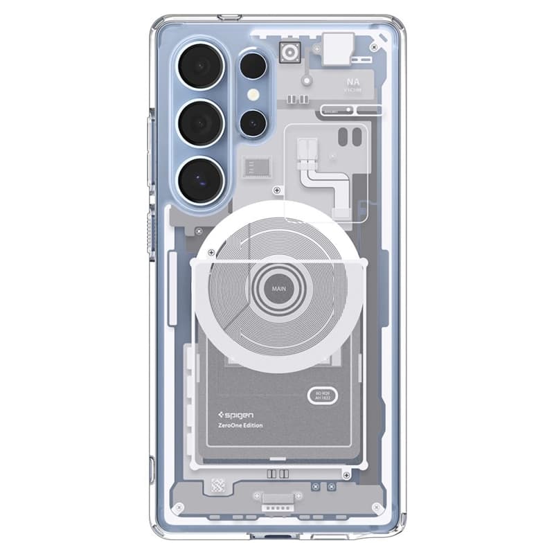 Spigen Ultra Hybrid Mag MagSafe - Case for Samsung Galaxy S25 Ultra (Zero One White) 3