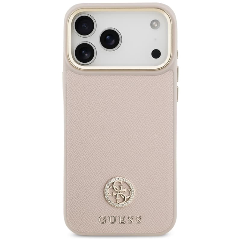 Guess Grained Strass Logo MagSafe - Case iPhone 17 Pro Max (pink) 3