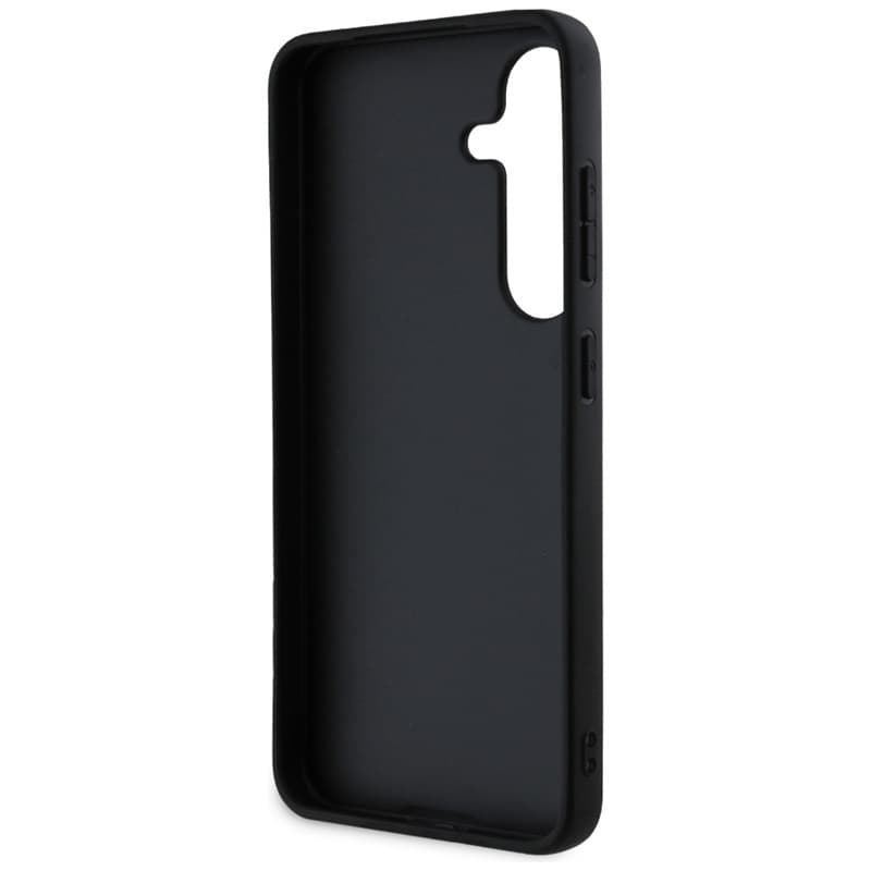 Guess Hot Stamp 4G Pattern Triangle Metal Logo - Case for Samsung Galaxy S25 (black) 7