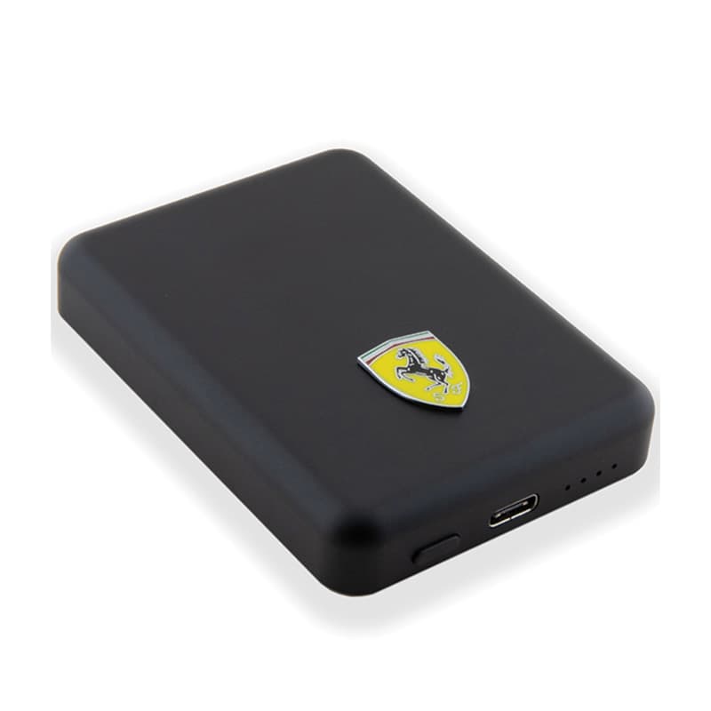 Ferrari Metal Logo MagSafe - Induction Power Bank 5000 mAh 15W MagSafe (Black) 4