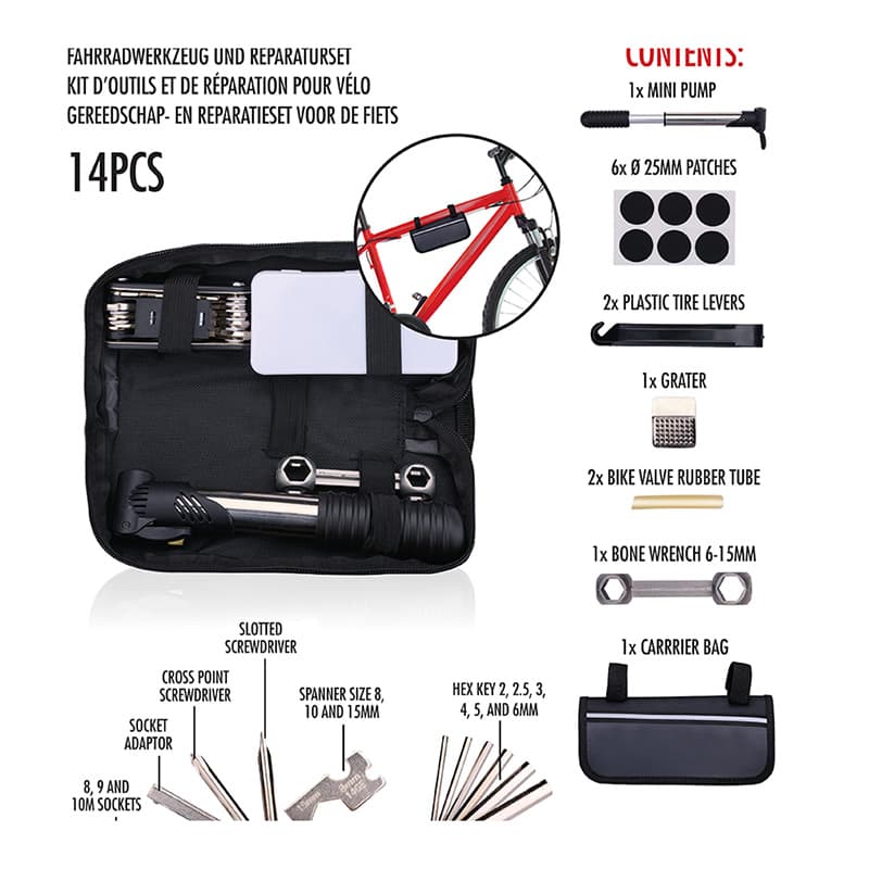 Bicycle Gear - Bike tool set in case 14 items 6