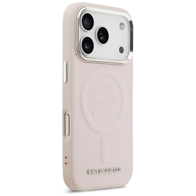 Karl Lagerfeld Initial & Metal Logo MagSafe - Case for iPhone 17 Pro Max (pink) 4