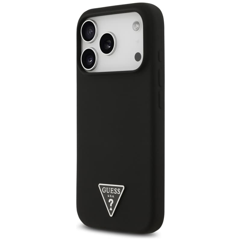Guess Silicone Triangle Logo MagSafe - Case iPhone 17 Pro Max (black) 2
