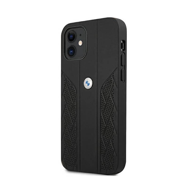 BMW Leather Curve Perforate - Case for iPhone 12 mini (Black) 2