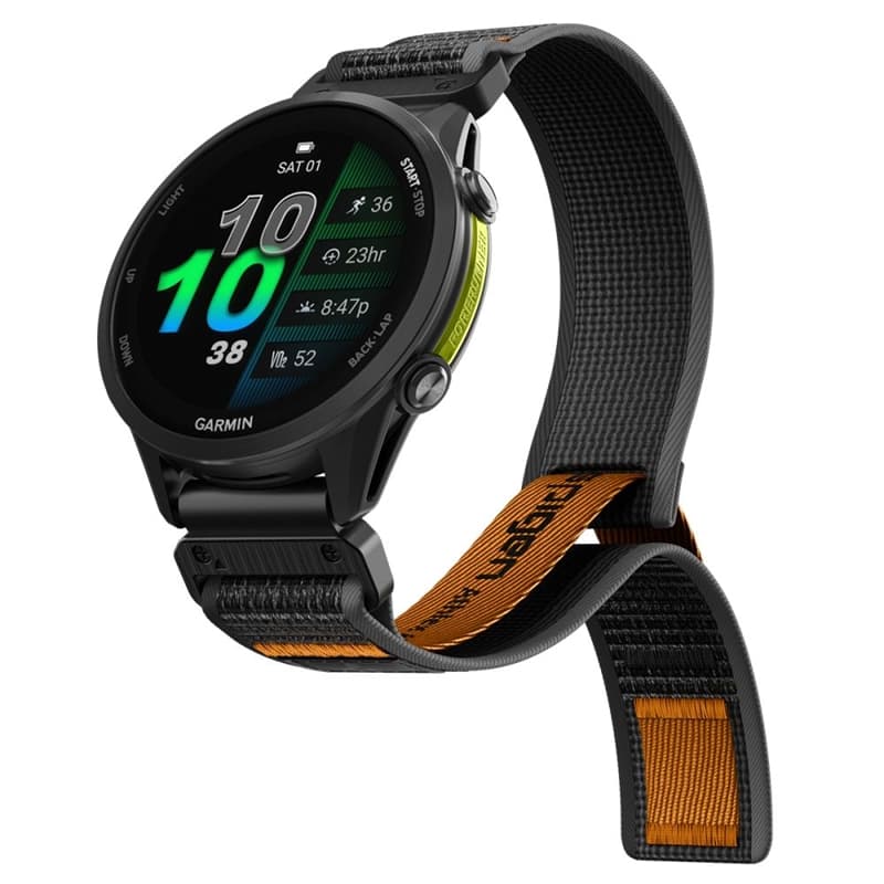 Spigen Athlex Air - Garmin QuickFit Strap 22 mm (Active Black / Orange) 4