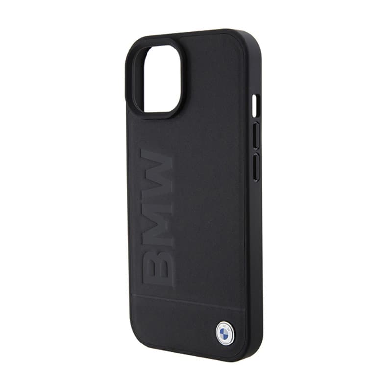 BMW Leather Hot Stamp - Case for iPhone 15 (black) 6