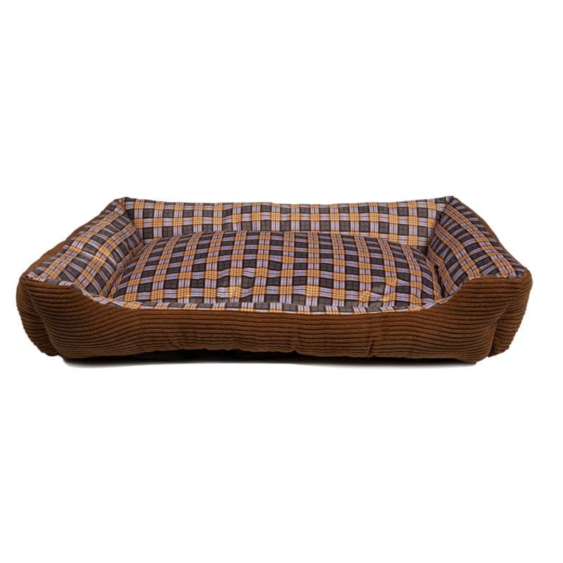 Soft bed sofa for a dog 90 x 70 x 20 cm, size XL (brown) 1