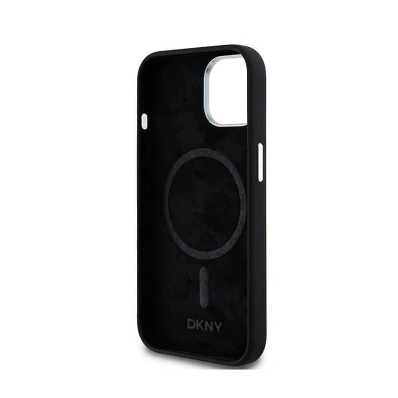 DKNY Liquid Silicone Small Metal Logo MagSafe - Case for iPhone 15 / 14 / 13 (black) 7