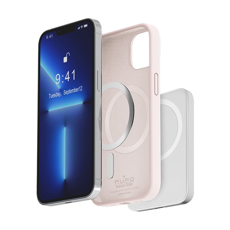 PURO ICON MAG - Case for iPhone 14 Max MagSafe (Dusty Pink) 3