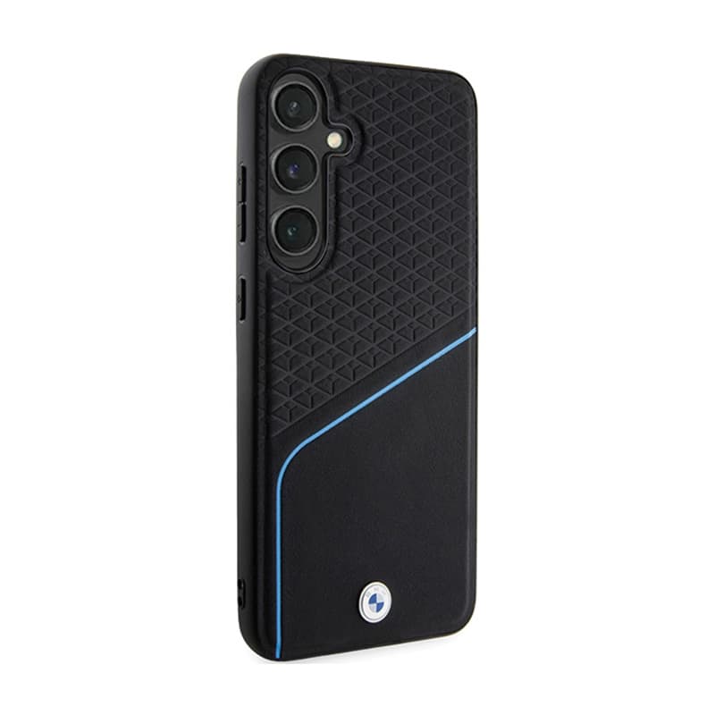 BMW Signature Leather Textured & Line MagSafe - Case for Samsung Galaxy S24+ (Black) 4