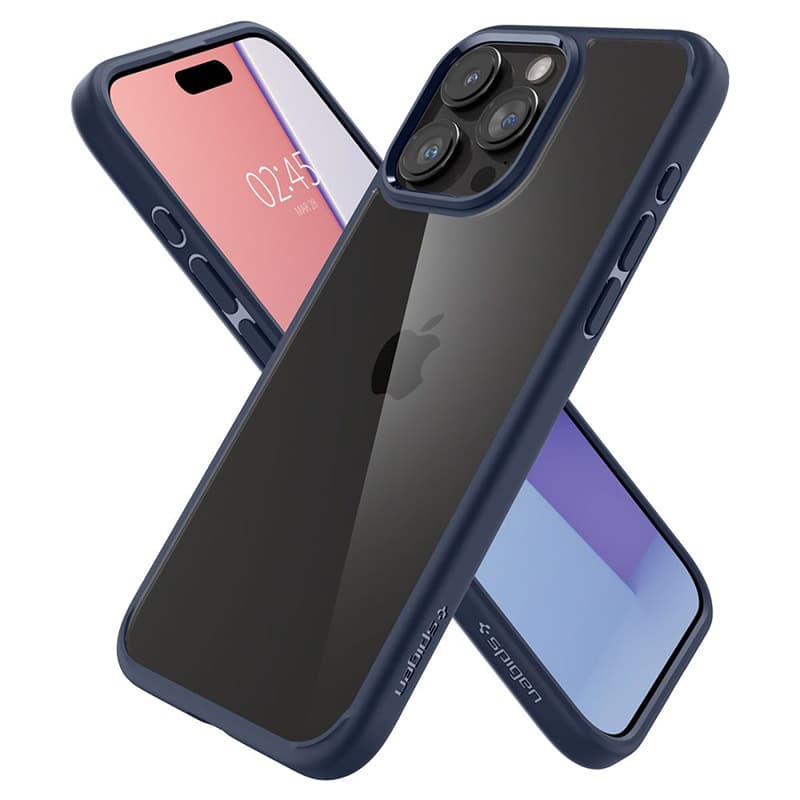Spigen Ultra Hybrid - Case for iPhone 15 Pro Max (Navy Blue) 7