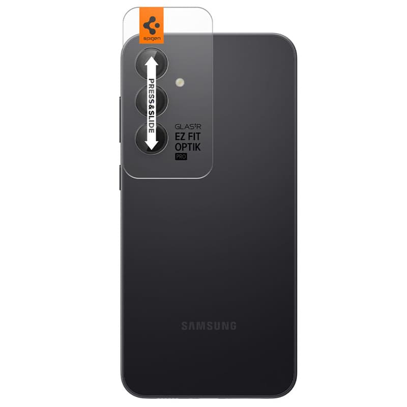 Spigen Optik Pro GLAS.TR EZ Fit Camera Protector 2-Pack - Lens protection glass for Samsung Galaxy S23 FE (2 pcs) (Black) 5