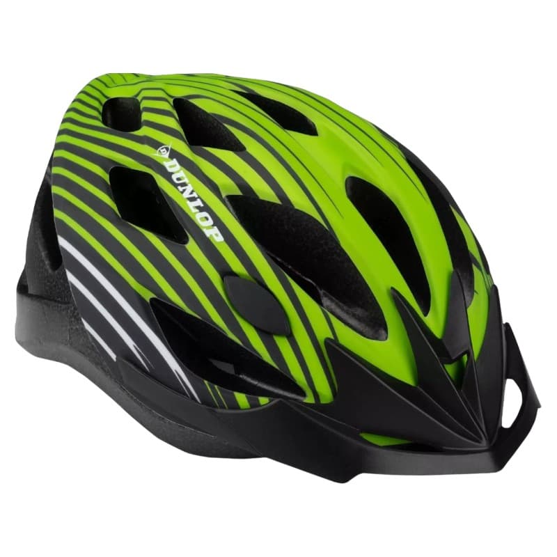 Dunlop - Adjustable MTB Bike Helmet Size M 55-58 cm (Green-Black) 2