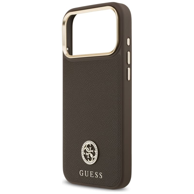 Guess Grained Strass Logo MagSafe - Case iPhone 17 Pro Max (brown) 6