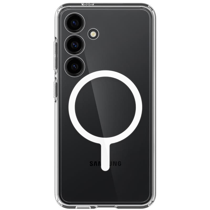 Spigen Crystal Hybrid OneTap Ring MagSafe - Case for Samsung Galaxy S24 (White) 7
