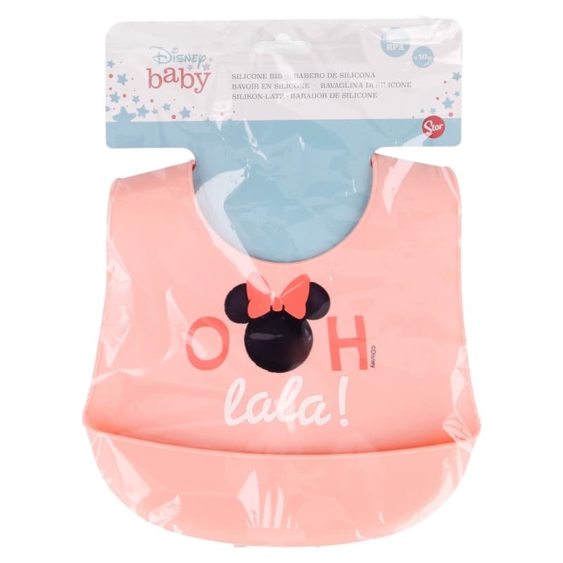 Minnie Mouse - Bib with Pocket (Indigo dreams) 2