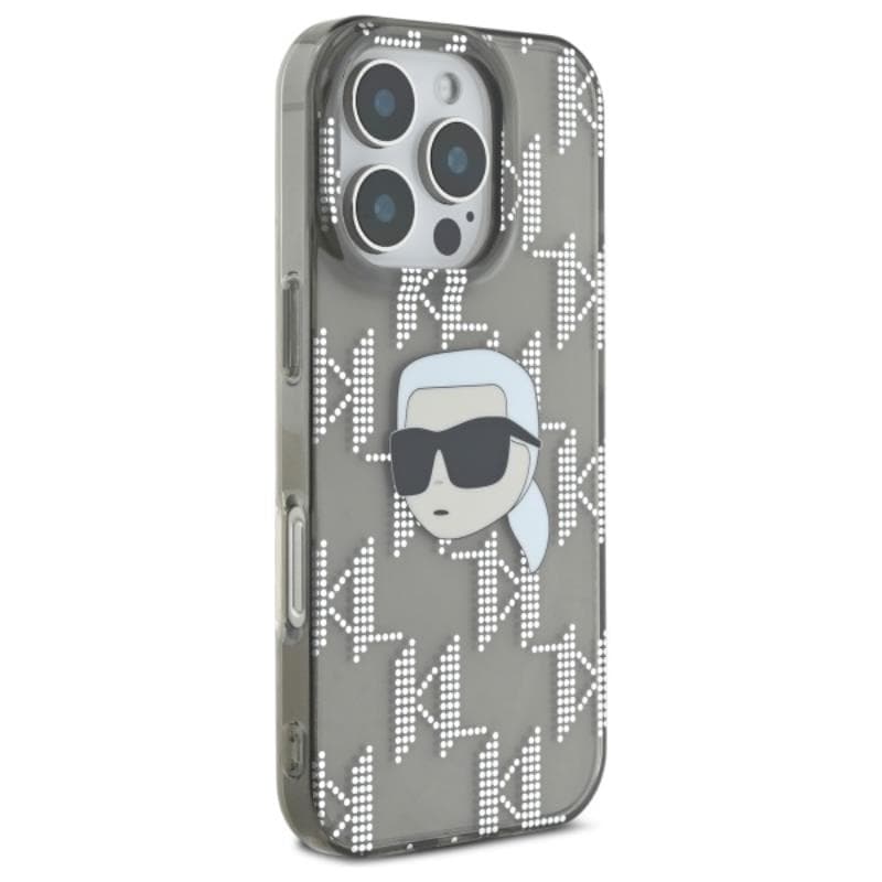 Karl Lagerfeld IML Karl Head Electroplated - Case for iPhone 16 Pro (black) 4