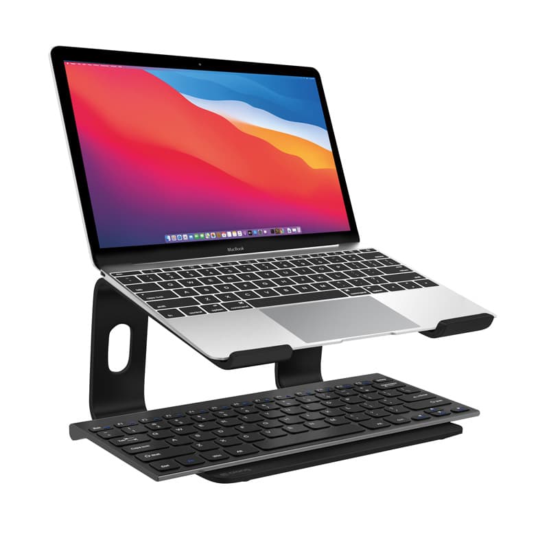 Crong AluBench – Aluminum Laptop Stand (Black) 5