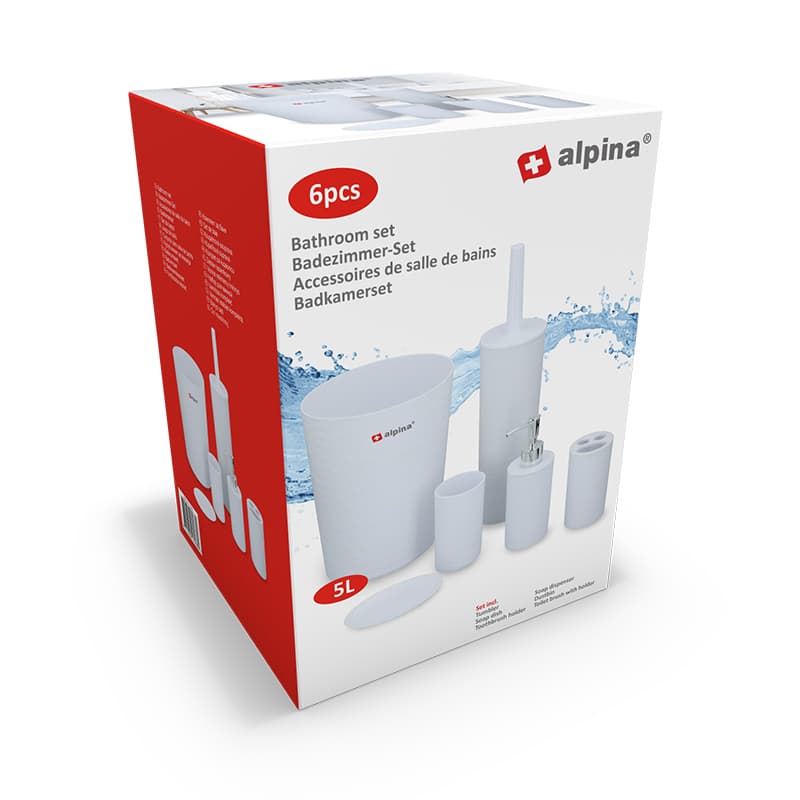 Alpina - bathroom set 6 elements (white) 2