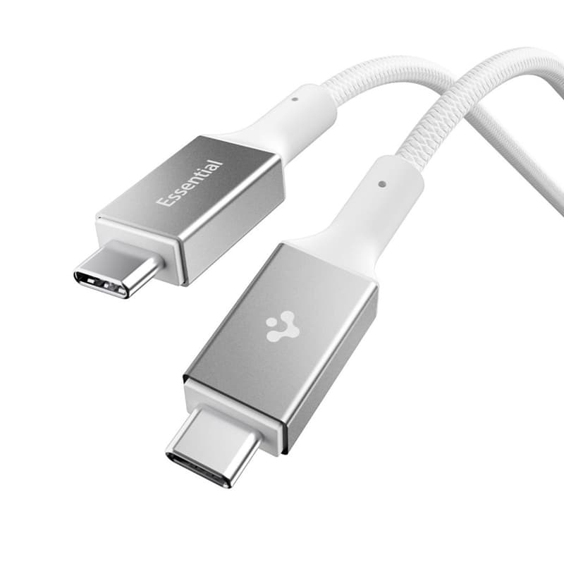 Spigen EB24015CC Essential - USB-C to USB-C PD Cable 240W 1.5m (White) 1