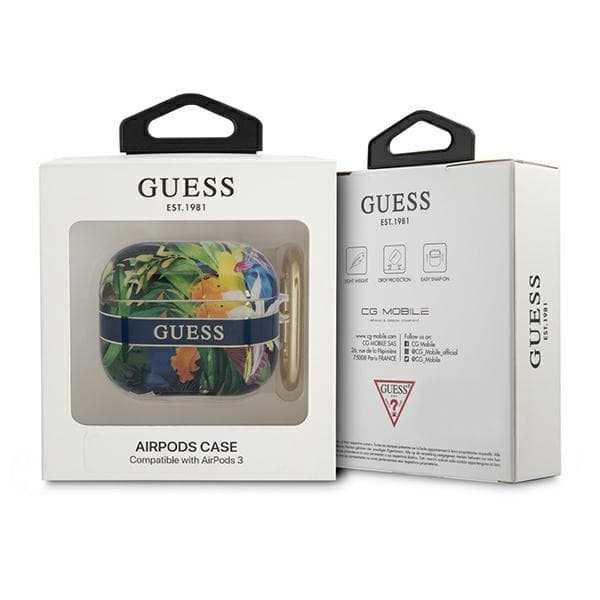 Guess Flower Strap – Cover for Airpods 3 (Blue) 3
