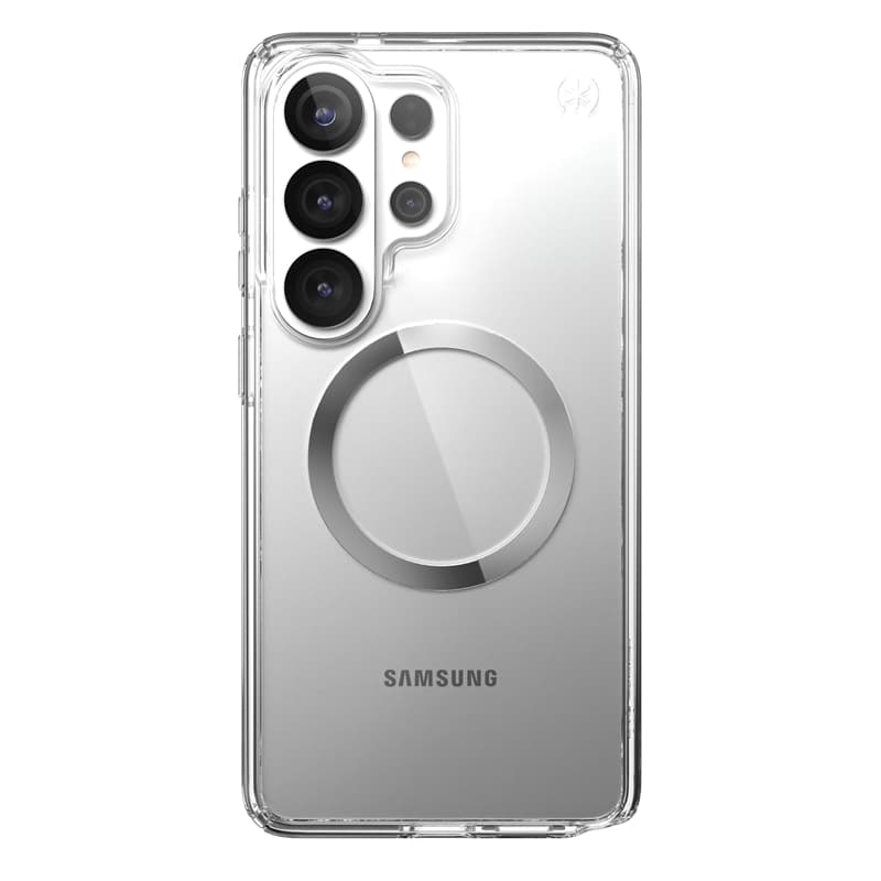 Speck Presidio Perfect-Clear Magnet - Samsung Galaxy S26 Ultra MagSafe Case (Clear/Clear/Silver) 8