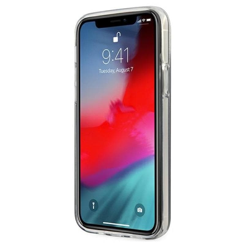 Guess Glitter Gradient Script - Case for iPhone 12 Pro Max (Black) 5