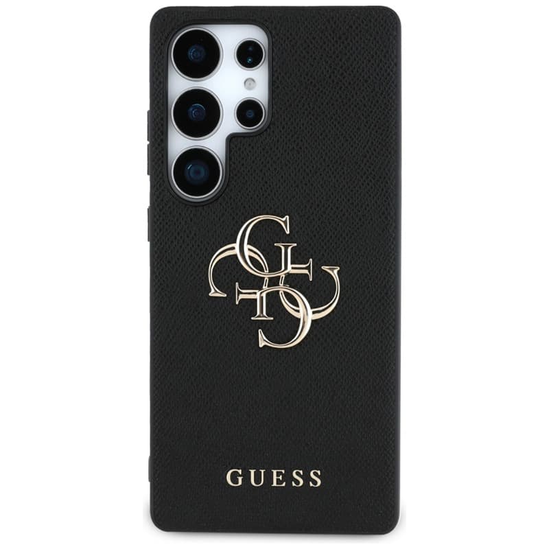 Guess Grained Big 4G Logo Small Classic Logo - Case for Samsung Galaxy S25 Ultra (black) 3