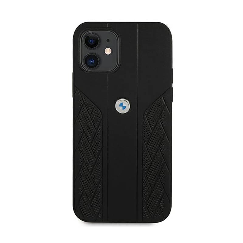 BMW Leather Curve Perforate - Case for iPhone 12 mini (Black) 3