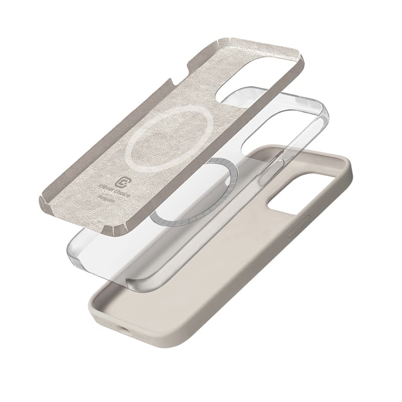 Crong Color Cover Magnetic - iPhone 15 Pro MagSafe Case (Stone Beige) 3