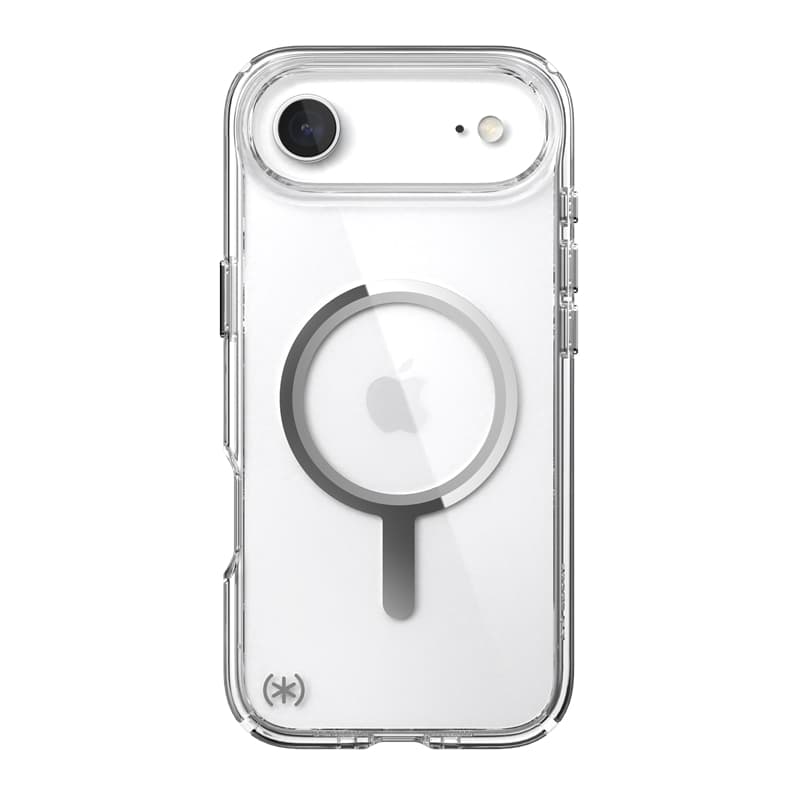 Speck Presidio Perfect Clear MagSafe - iPhone Air Case (Clear / Silver) 8