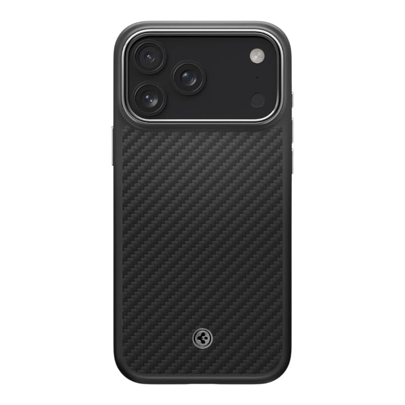 Spigen Enzo Aramid T Mag MagSafe - Case for iPhone 17 Pro Max (Black/Silver) 2
