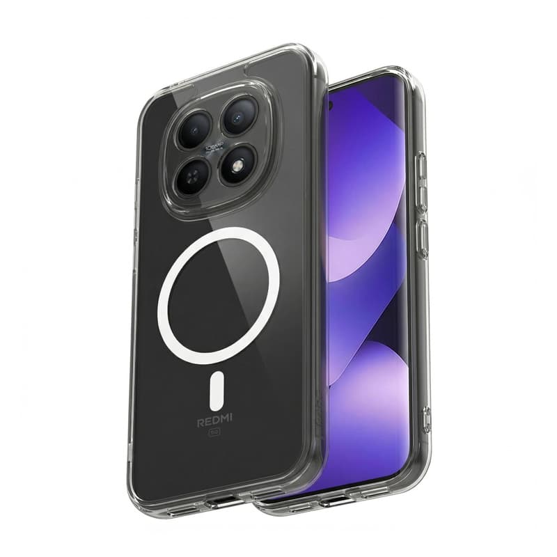 Crong Hybrid Clear Magnetic - MagSafe Case Xiaomi Redmi Note 15 Pro (Transparent)